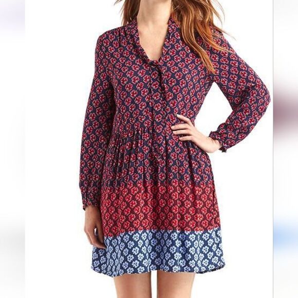 GAP Boho Colorblock Clover Dress - Picture 13 of 13